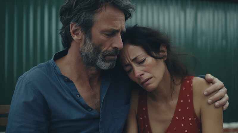 sad couple about the sin of cheating