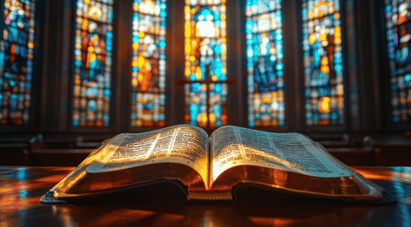 bible in the church
