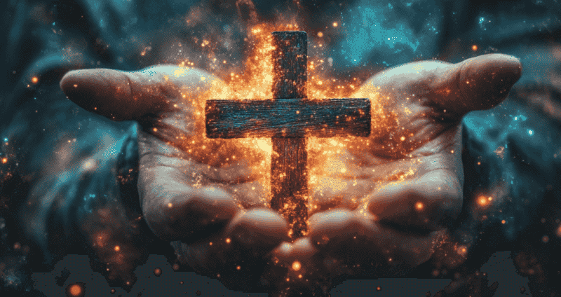 cross in fire