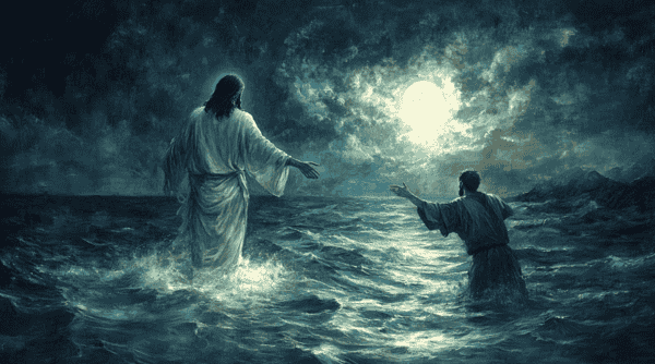 jesús sobre el agua