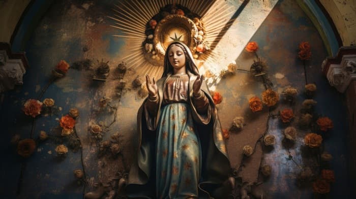 icono con la virgen maria