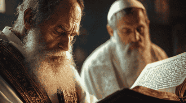 dos sacerdotes en la iglesia
