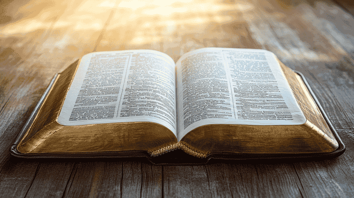 image with the bible opened
