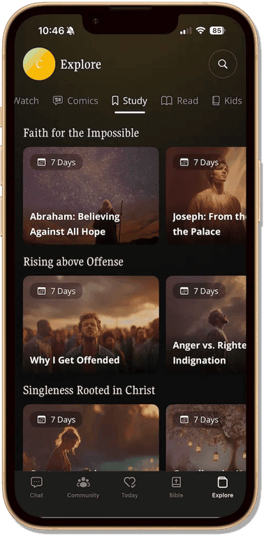 A person walking up a hill on a road toward a tree, displayed on a mobile device screen