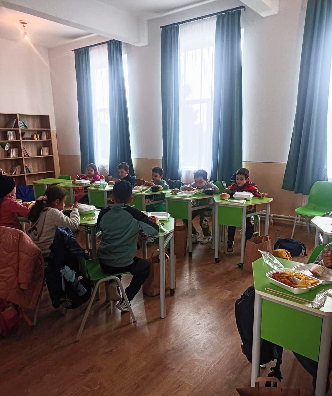 💛 The afterschool program has resumed at the school in Necșești