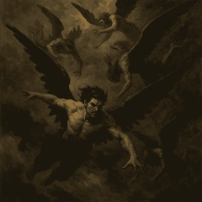 imagen del ángel caído