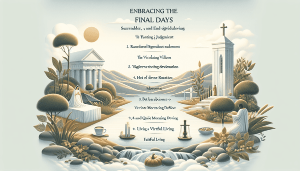 Embracing the Final Days: Surrender, Vigilance, and Faithful Living
