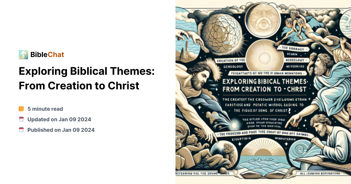 Bible Themes Exploring Biblical Themes: From Creation to Christ