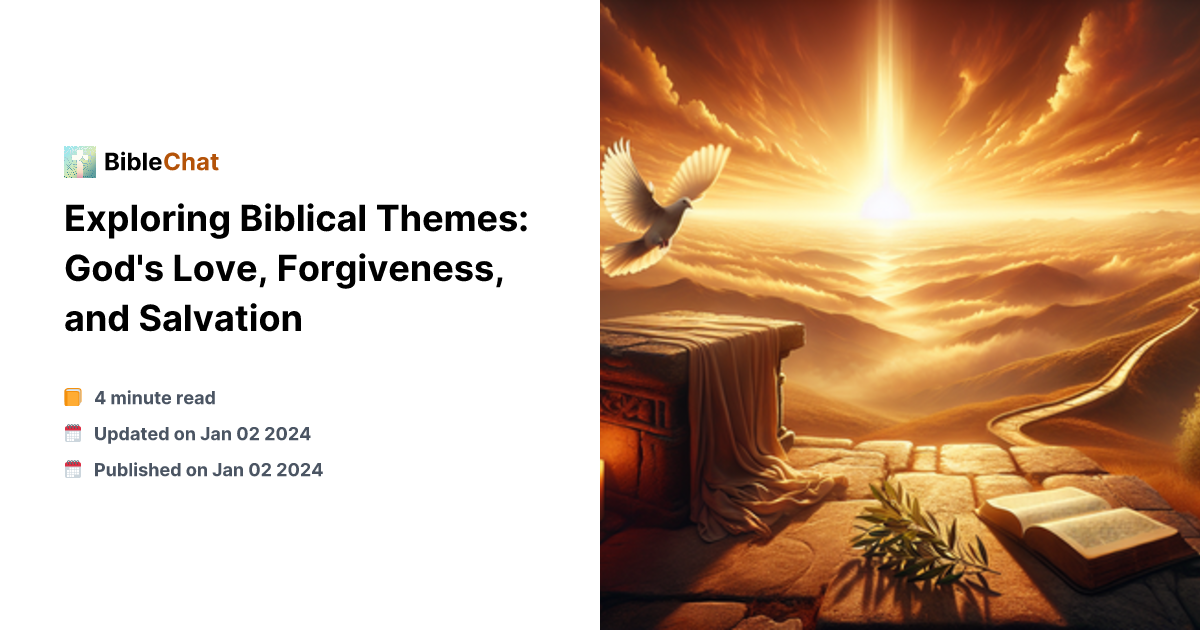 Bible Themes Exploring Biblical Themes: God's Love, Forgiveness, and Salvation
