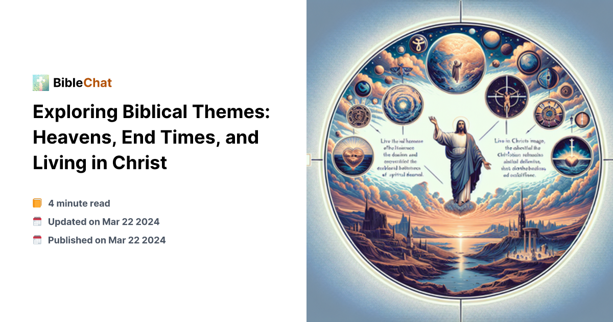 Bible Themes Exploring Biblical Themes: Heavens, End Times, and Living in Christ