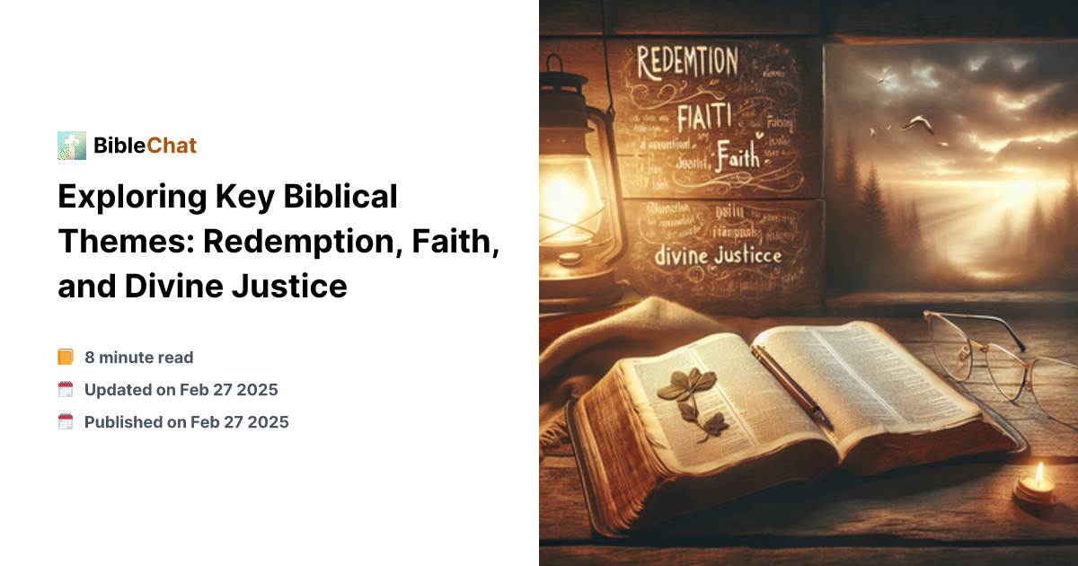 Scripture Projection Theme Exploring Key Biblical Themes: Redemption, Faith, and Divine Justice