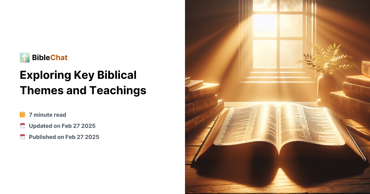 Scripture Projection Theme Exploring Key Biblical Themes and Teachings