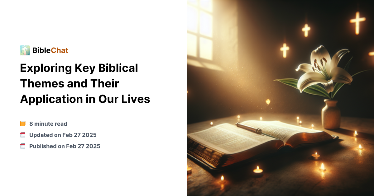 Scripture Projection Theme Exploring Key Biblical Themes and Their Application in Our Lives