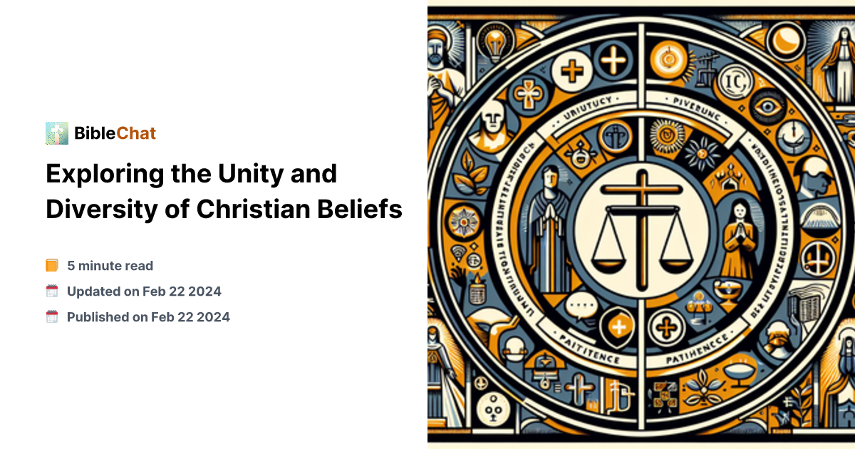 Exploring the Unity and Diversity of Christian Beliefs