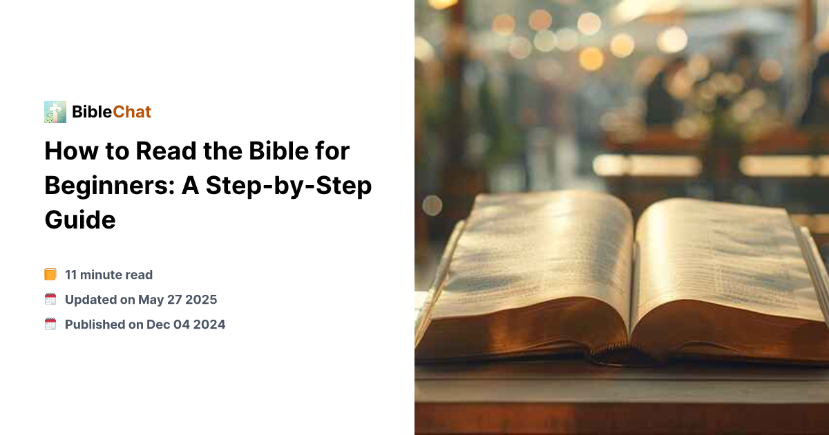 Buibble Reeda How to Read the Bible for Beginners: A Step-by-Step Guide