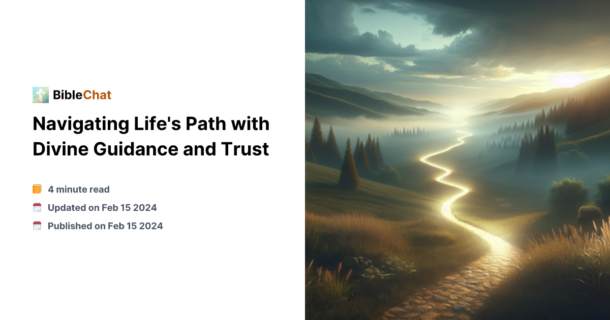 Guide My Path Navigating Life's Path with Divine Guidance and Trust