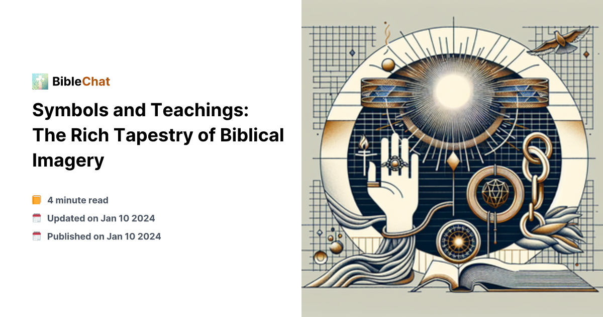 Symbols and Teachings: The Rich Tapestry of Biblical Imagery
