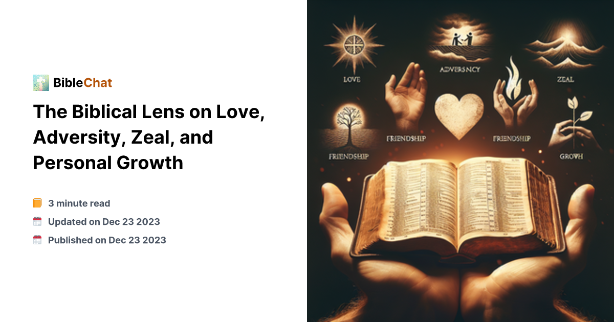 Scriptural Lens Pictures The Biblical Lens on Love, Adversity, Zeal, and Personal Growth