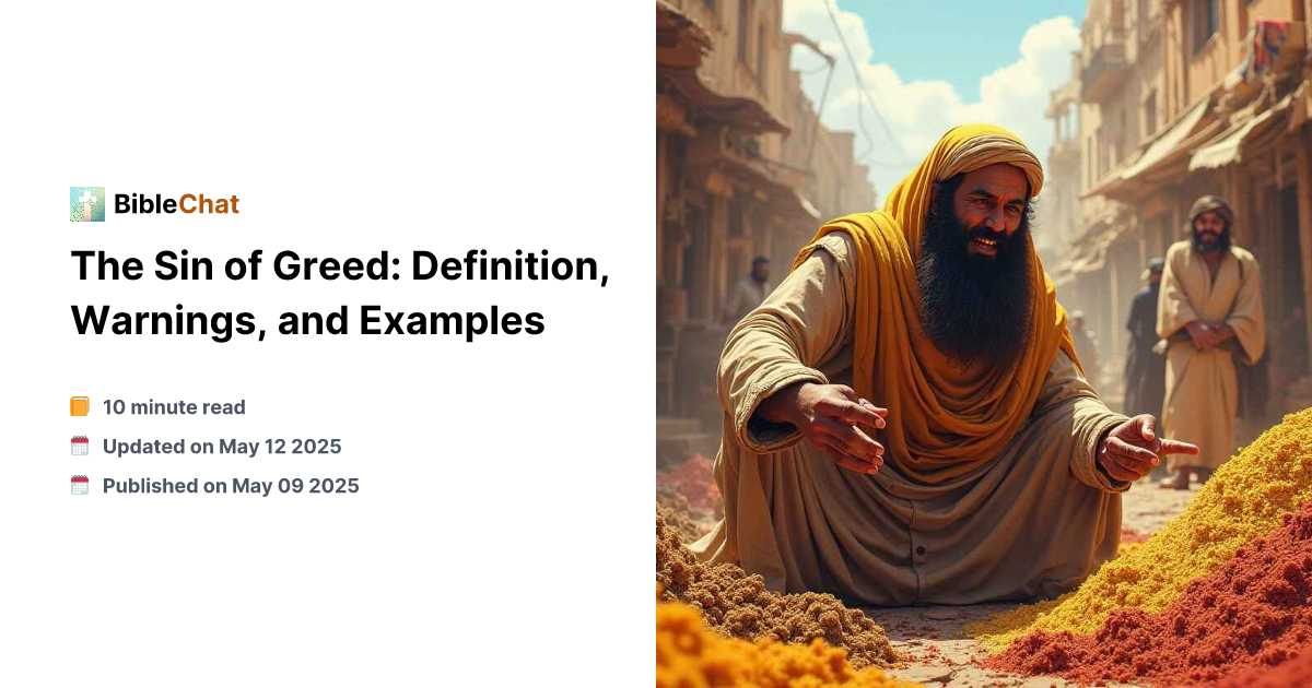 The Sin of Greed: Definition, Warnings, and Examples