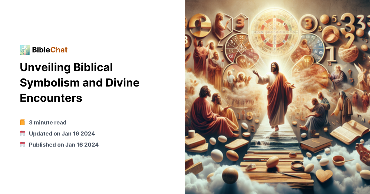 Unveiling Biblical Symbolism and Divine Encounters